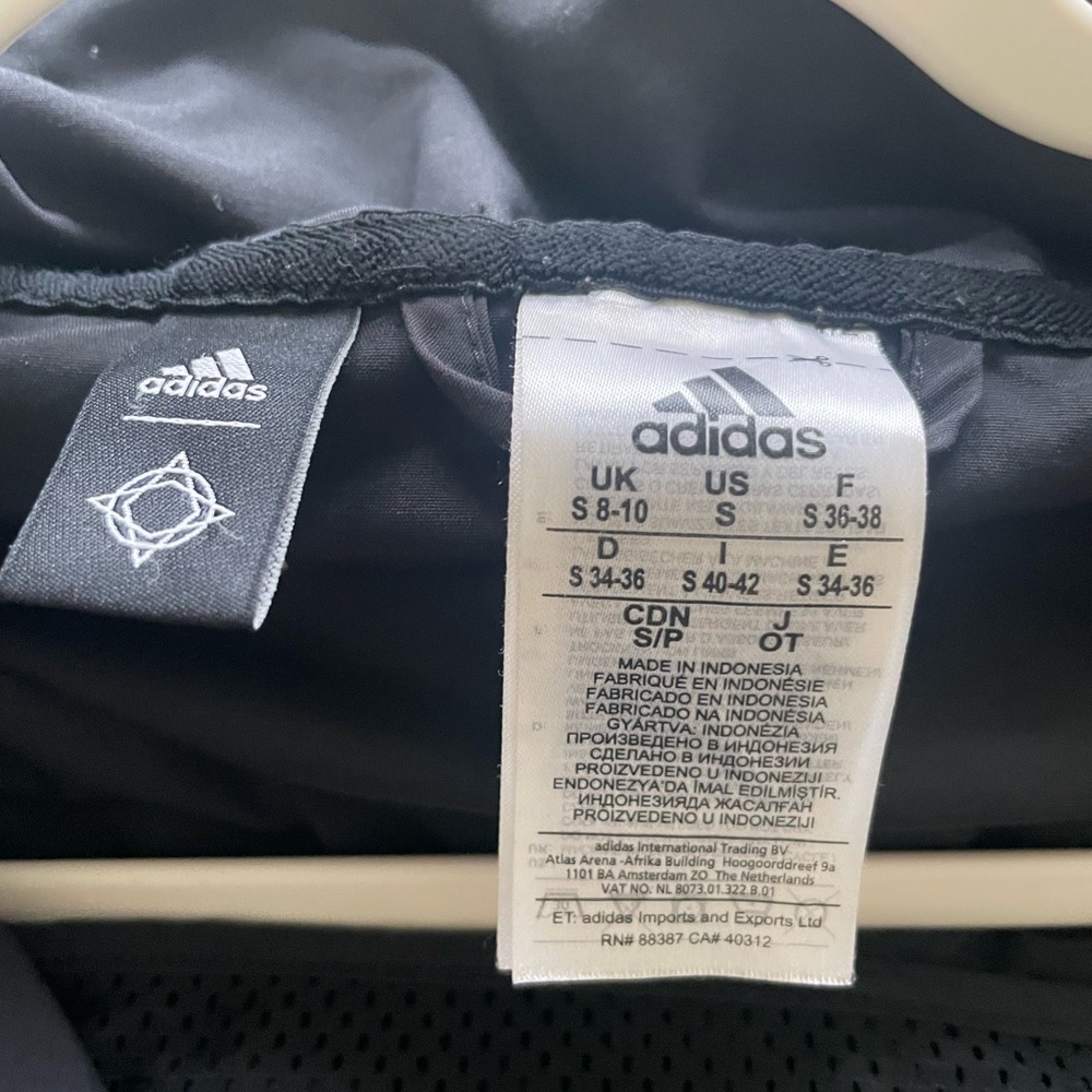 Adidas Performance Long Black Hooded Jacket - Picture 7 of 11